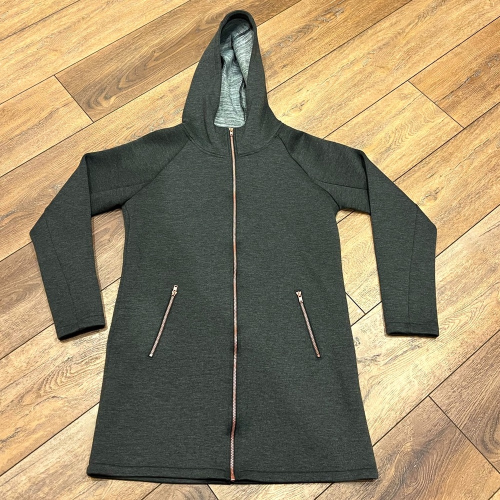 Zella Girl Sweatshirt/Jacket.  Charcoal.  Size XL (14/16). Rare find!